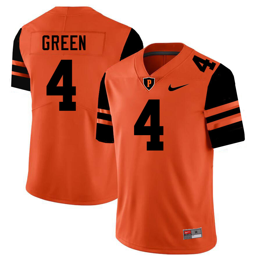 Princeton Tigers #4 Jackson Green College Football Jerseys,Uniforms Stitched-Orange